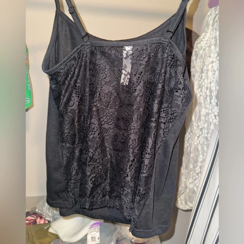 Sexy Adore Me “Rayne”  lace Cami and Short Two Piece set black Small